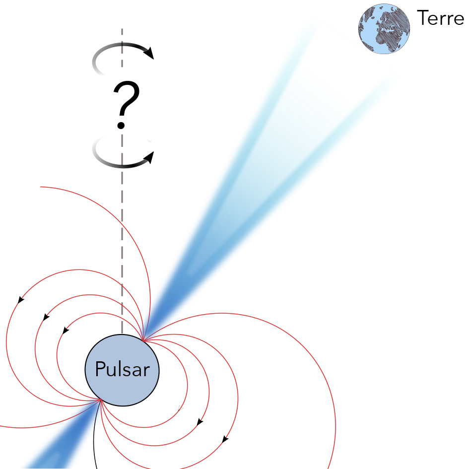 L'information sur le sens de rotation des pulsars pourrait-être contenue dans le signal reçu sur Terre.