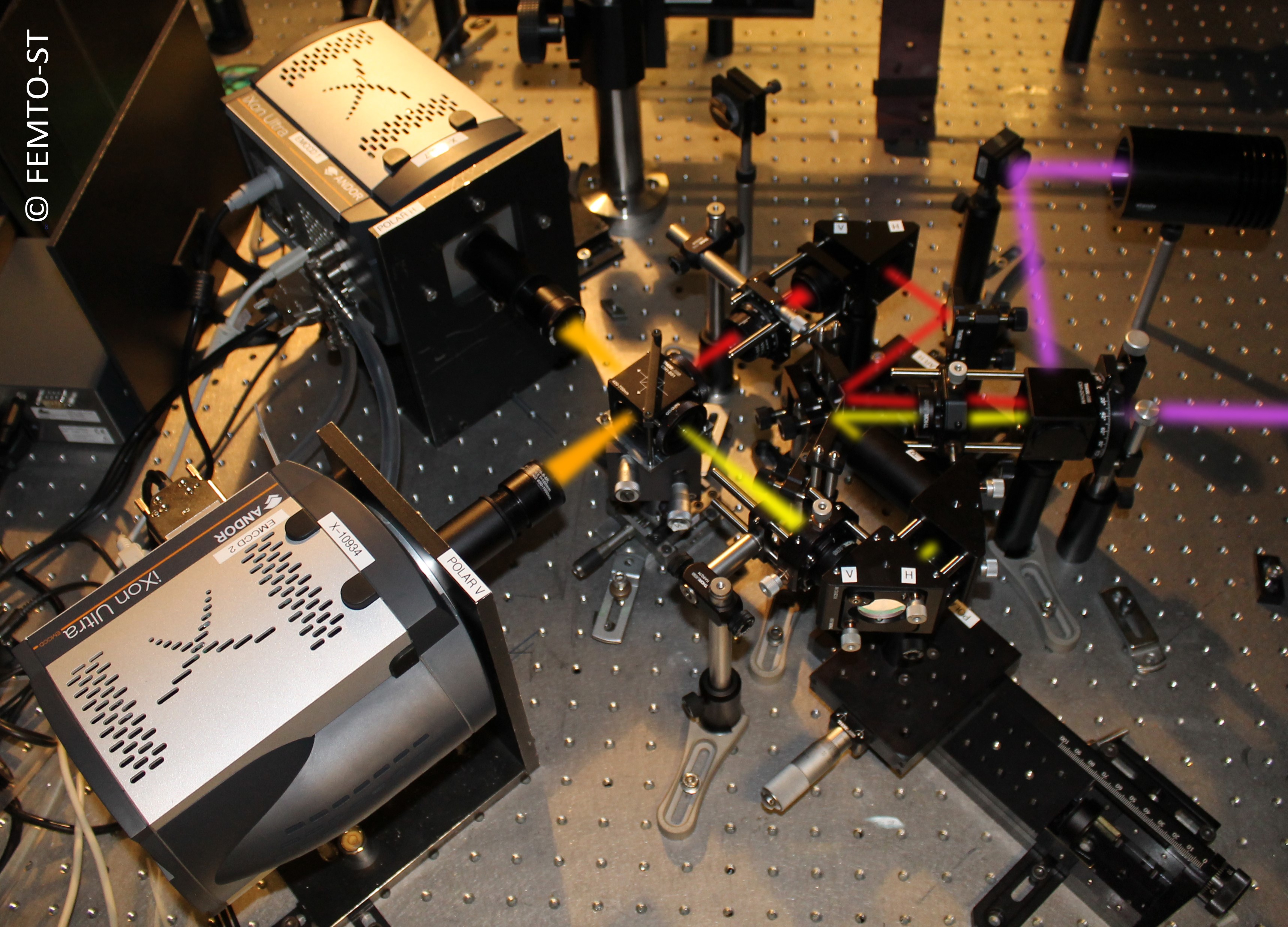 Un dispositif d’imagerie permettant la résolution spatiale et temporelle du phénomène d’interférence quantique